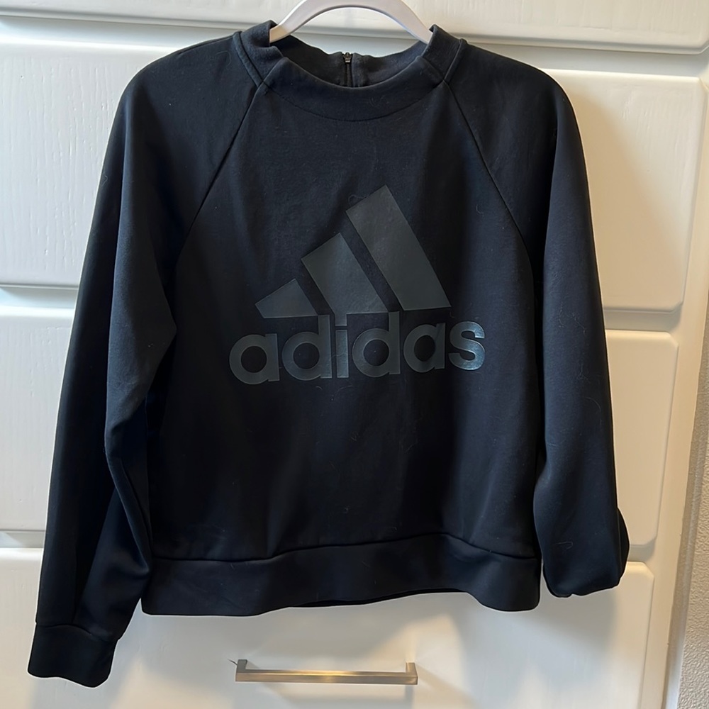 Adidas Crewneck Sweatshirt- Black, Like New